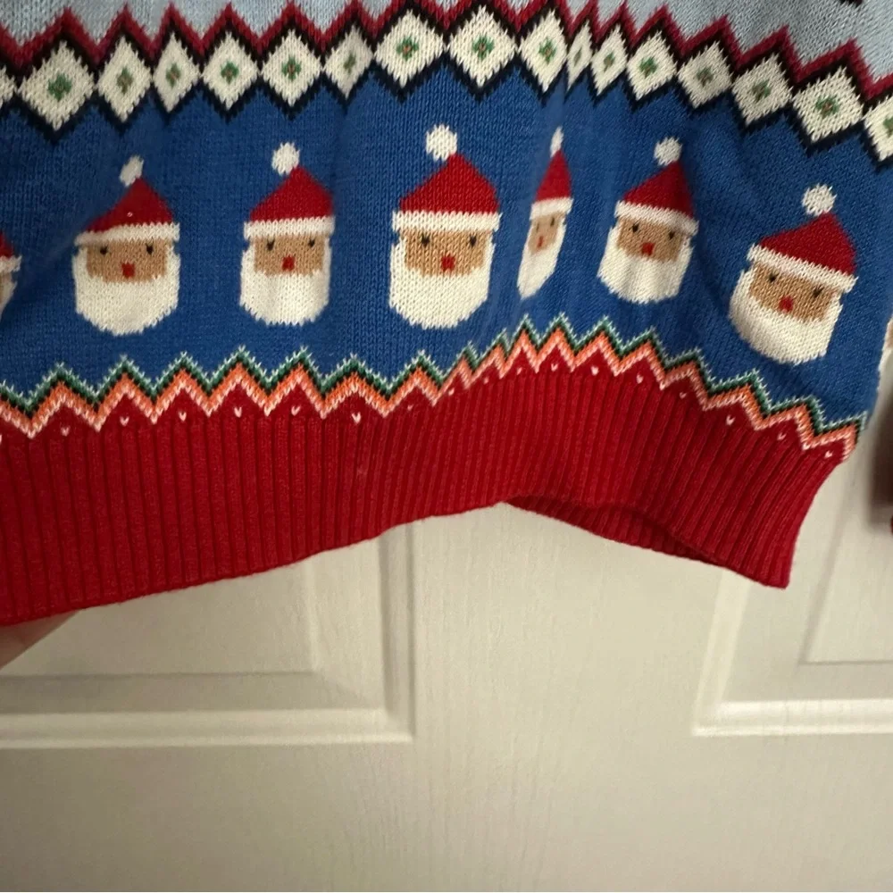 Gymboree Fairisle Zip Up Hoodie Very Merry Blue Boys 2T